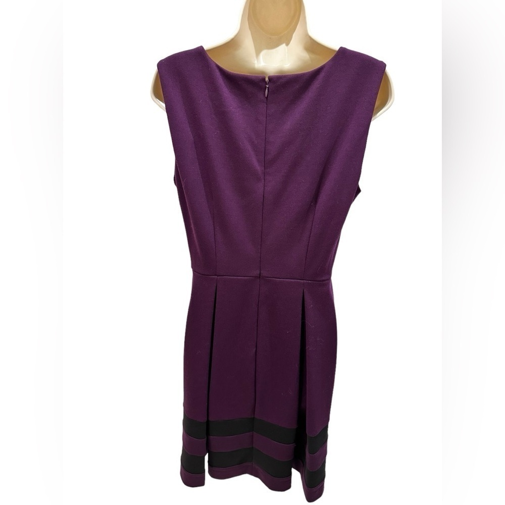 Calvin Klein Purple Black Belted Dress (NO BELT) - Picture 10 of 10